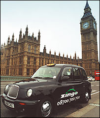 Táxi preto em Londres