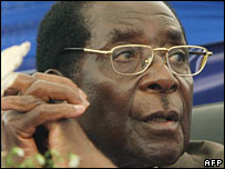 Robert Mugabe, presidente do Zimbábue