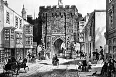 A Southampton street, c 1860