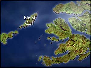 Isle of Coll map