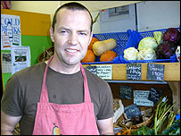 Tim from Soundbites wholefood store in Derby