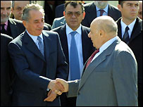 Tassos Papadopulos ve Rauf Denktaş