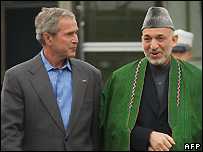 Bush ve Karzai