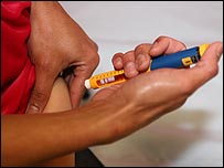 इंसुलिन का इंजेक्शन