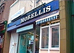 Morelli`s ice cream shop in Portrush