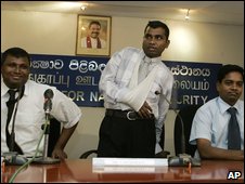 Three of the doctors who served in Vanni (file photo)
