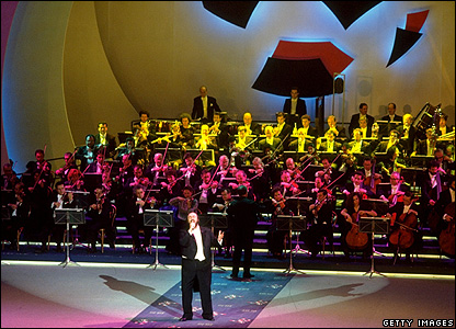 Luciano Pavarotti tại World Cup ở Ý năm 1990