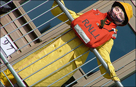 An RNLI scarecrow