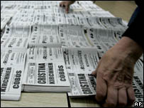 Cédulas eleitorais na Argentina