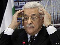 O presidente palestino, Mahmoud Abbas