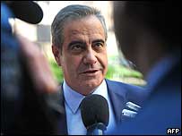 O ministro do trabalho e Imigração da Espanha, Celestino Corbacho