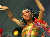 Dancer at P'boro Festival, photo Terry Harris
