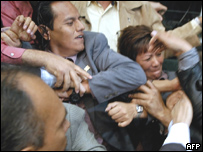 Briga no Congresso do México