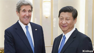 美国国务卿克里与习近平