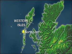 Uist map