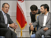 سرگئی لاوروف در دیدار با احمدی نژاد - عکس آرشیوی از ماه ژوئن