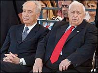 آريل شارون و شيمون پرز