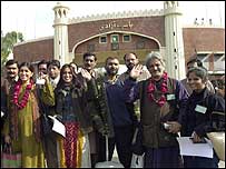 بھارتی امن وفد کے اراکین 