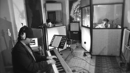 Lluniau sesiwn Al Lewis Band