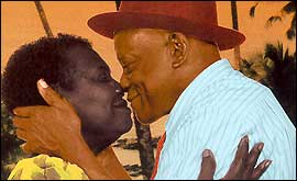 Cast members from Moon on a Rainbow Shawl