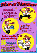 Pete Dredge's birthday card design 