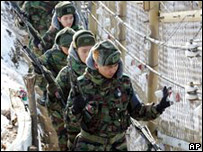 Lính Hàn Quốc tại vùng phi quân sự