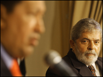 Hugo Chávez e Luiz Inácio Lula da Silva