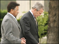 بوش و مشرف در اسلام آباد