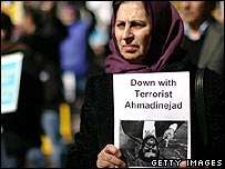 Biểu tình về chủ đề Iran tại trước trụ sở của LHQ