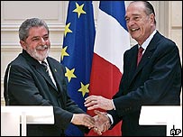 Lula e Chirac