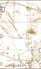 New Zealand Memorial - map of the battleground at the time of the Somme