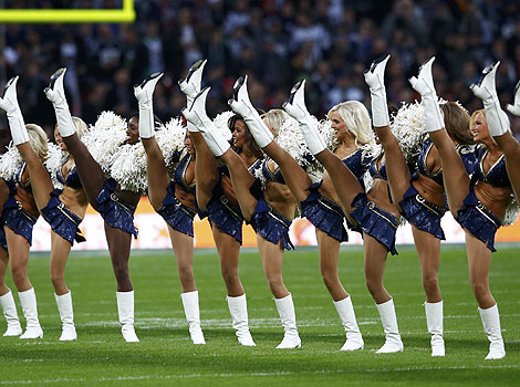 Cheerleaders at the Wembley Stadium, London