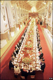 温莎城堡举行国宴