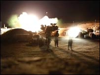 İsrail'in Lübnan'da vurduğu bir hedef