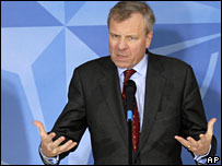 نیٹو کے سیکرٹری جنرل جاپ ڈی ہوپ شیفر 