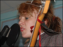 Lettie in session at BBC Suffolk