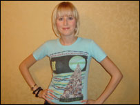 Kristie Kinghorn in the Great North Run t-shirt from the year she was born