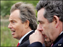گوردون برااون (راست) و تونی بلر 