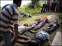 हिंसा के शिकार लोग