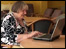 Pensioner on internet