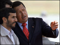 Mahmoud Ahmadinejad e Hugo Chávez