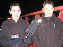 Daniel and Ben from James Brindley High School