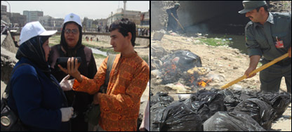 د کثافاتو سوځول او ښار پاکول