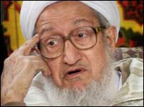 صبغت الله مجددی رييس کميسيون تحکيم صلح افغانستان