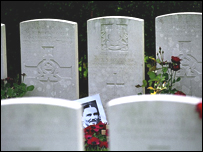 Wilfred Owen's grave in Ors in France 