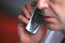 a man making a phone call