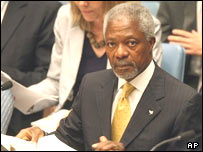 عنان در جلسه شورای امنيت