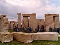 Foam Henge courtesy of Mike Pitts