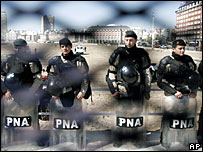 Segurança foi reforçada no balneário de Mar del Plata