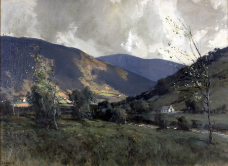 Glendun near Cushenden by James Humbert Craig 1878-1944, copyright North Down Borough Castle